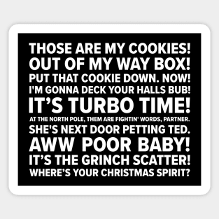 Jingle All The Way Quotes Sticker